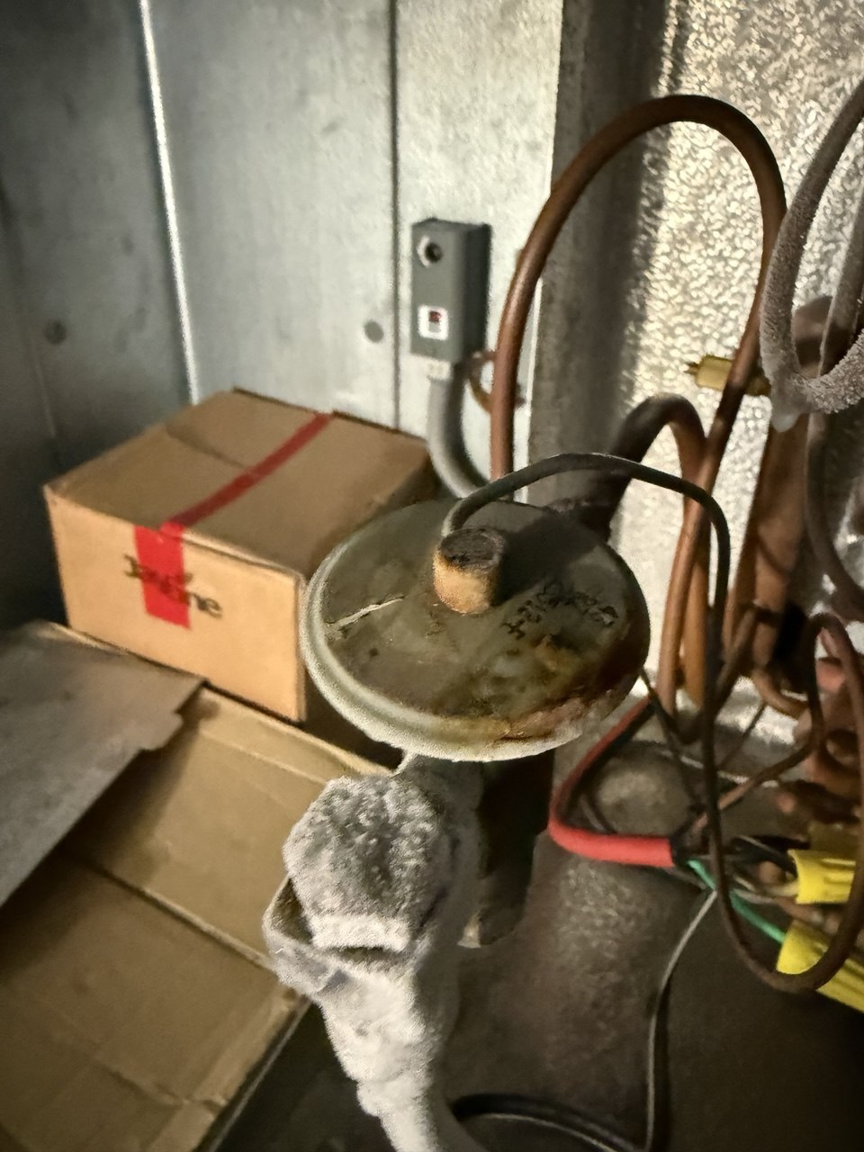 Refrigerant adjustment component in walking freezer, Hollywood